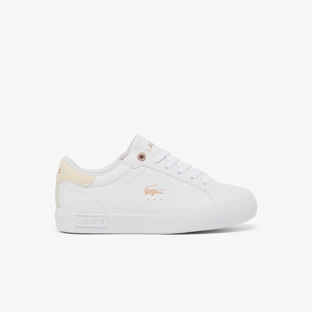 Tenis Lacoste Powercourt  Jr Branco