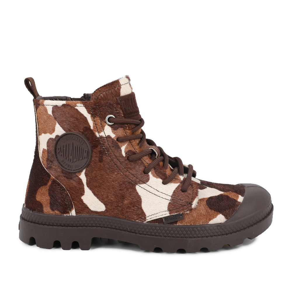 Bota Palladium  Pampa Hi Zip cow print  
