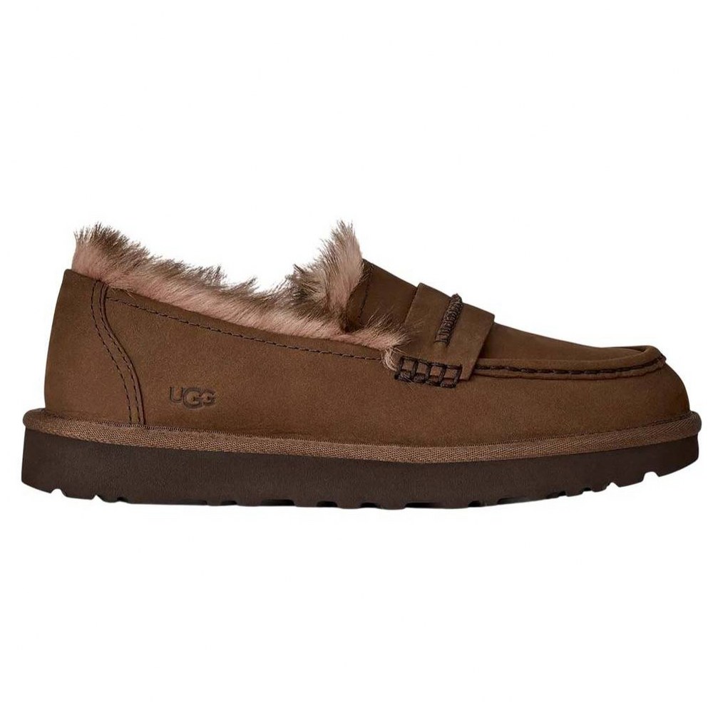 Sapato Ugg Ellis Nubuck Loafer Castanho